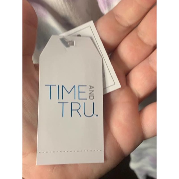 Time and Tru Purple Blue Sweatshirt Large NWT - Picture 3 of 4